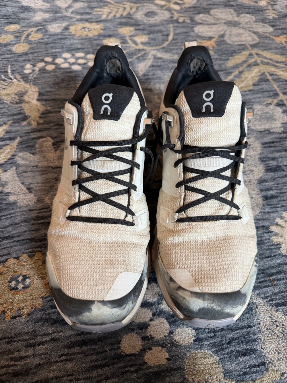 On Running Men’s On Cloud Sneakers in Cream and Black